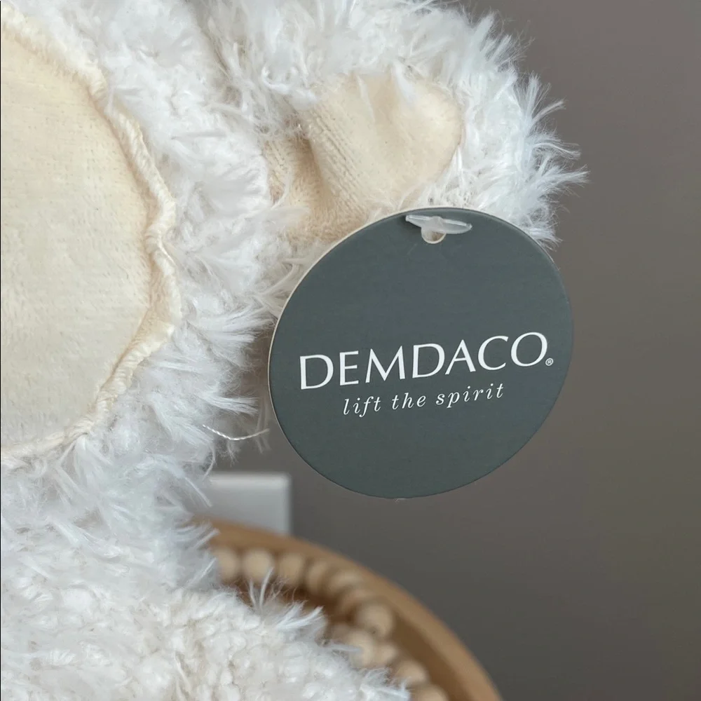 NWT Demdaco Cream Plush Lamb 